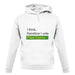 I Think, Therefore I Vote Plaid Cymru unisex hoodie