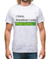 I Think, Therefore I Vote Plaid Cymru Mens T-Shirt