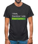 I Think, Therefore I Vote Plaid Cymru Mens T-Shirt