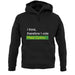 I Think, Therefore I Vote Plaid Cymru unisex hoodie