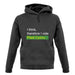 I Think, Therefore I Vote Plaid Cymru unisex hoodie