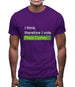 I Think, Therefore I Vote Plaid Cymru Mens T-Shirt