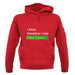 I Think, Therefore I Vote Plaid Cymru unisex hoodie