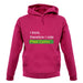 I Think, Therefore I Vote Plaid Cymru unisex hoodie