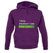 I Think, Therefore I Vote Plaid Cymru unisex hoodie