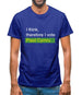 I Think, Therefore I Vote Plaid Cymru Mens T-Shirt