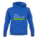 I Think, Therefore I Vote Plaid Cymru unisex hoodie