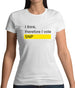 I Think, Therefore I Vote Snp Womens T-Shirt