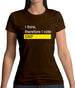 I Think, Therefore I Vote Snp Womens T-Shirt