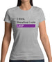 I Think, Therefore I Vote Ukip Womens T-Shirt