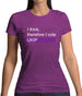 I Think, Therefore I Vote Ukip Womens T-Shirt