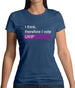 I Think, Therefore I Vote Ukip Womens T-Shirt