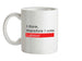 I think, therefore I vote Labour Ceramic Mug