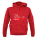 I Think, Therefore I Vote Labour unisex hoodie