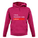 I Think, Therefore I Vote Labour unisex hoodie