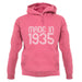 Made In 1935 unisex hoodie