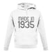 Made In 1935 unisex hoodie