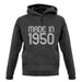 Made In 1950 unisex hoodie