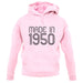 Made In 1950 unisex hoodie