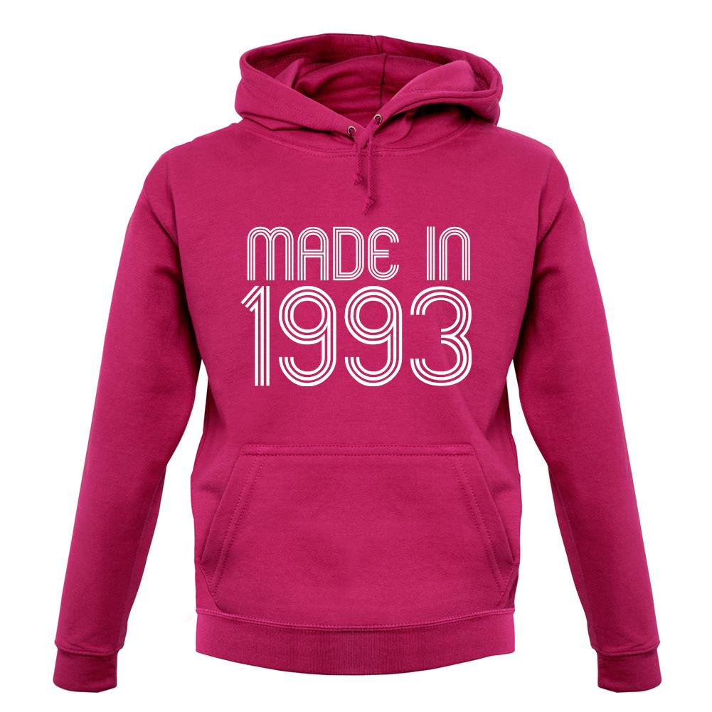 Made In 1993 unisex hoodie
