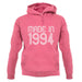 Made In 1994 unisex hoodie