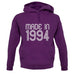 Made In 1994 unisex hoodie