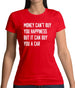 Money Can't Buy Happiness It Can Buy A Car Womens T-Shirt