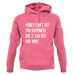 Money Can't Buy Happiness But It Can Buy Wine unisex hoodie