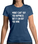 Money Can't Buy Happiness But It Can Buy Wine Womens T-Shirt