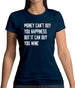 Money Can't Buy Happiness But It Can Buy Wine Womens T-Shirt