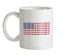 USA Barcode Style Flag Ceramic Mug